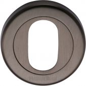 V4010-MB Heritage Brass Oval Profile Cylinder Escutcheon Matt Bronze Finish