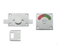 JV2552PC Frelan Hardware Jedo Bathroom Indicator Bolt 50mm x 50mm Polished Chrome