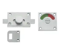 JV2552SC Frelan Hardware Jedo Bathroom Indicator Bolt 50mm x 50mm Satin Chrome