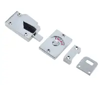 JV2662PC Frelan Hardware Jedo Bathroom Indicator Bolt 61mm x 42mm Polished Chrome