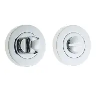 JV2666PC Frelan Hardware Jedo Designer Turn & Release on Round Rose without Indicator 50x10mm Polished Chrome