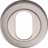 V4010-SN Heritage Brass Oval Profile Cylinder Escutcheon Satin Nickel Finish