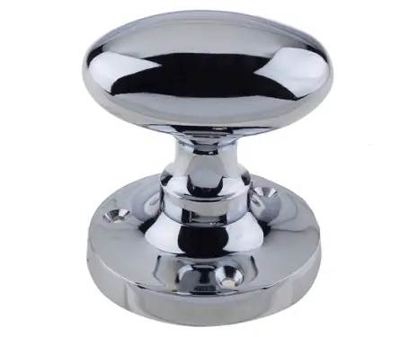 Click Here To Enlarge This Photo Of JV34BPC Frelan Hardware Jedo Kontrax Oval Mortice Door Knobs Polished Chrome