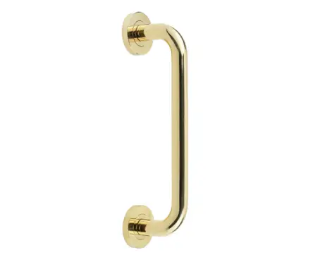 Click Here To Enlarge This Photo Of JV3500APB Frelan Hardware Jedo Thame Pull Handle 225mm x 19mm Polished Brass