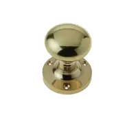 JV35BPB Frelan Hardware Jedo Kontrax Mushroom Mortice Door Knobs Polished Brass
