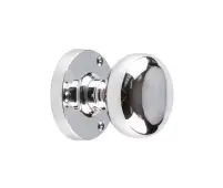JV35PC Frelan Hardware Jedo Mushroom Mortice Door Knobs 60mm Diameter Polished Chrome