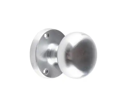 Click Here To Enlarge This Photo Of JV35SC Frelan Hardware Jedo Mushroom Mortice Door Knobs 60mm Diameter Satin Chrome