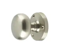 JV35SN Frelan Hardware Jedo Mushroom Mortice Door Knobs 60mm Diameter Satin Nickel