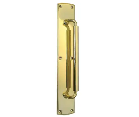 Click Here To Enlarge This Photo Of JV3695PB Frelan Hardware Jedo Chatsworth Pull Handle 390mm Polished Brass