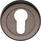V4020-MB Heritage Brass Euro Profile Cylinder Escutcheon Matt Bronze Finish