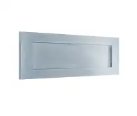 JV36LSC Frelan Hardware Jedo Plain Victorian Letter Plate 254mm x 100mm (231mm Centres) Satin Chrome