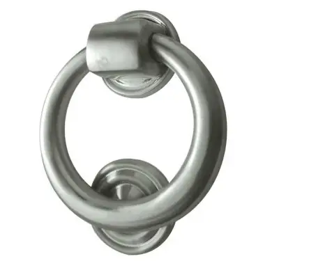 Click Here To Enlarge This Photo Of JV37SC Frelan Hardware Jedo Ring Door Knocker 100mm dia Satin Chrome