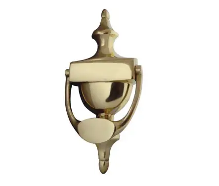 Click Here To Enlarge This Photo Of JV38SPB Frelan Hardware Jedo Urn Door Knocker 170mm Polished Brass