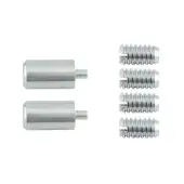 JV4201SC Frelan Hardware Jedo Locking Sash Stops Satin Chrome