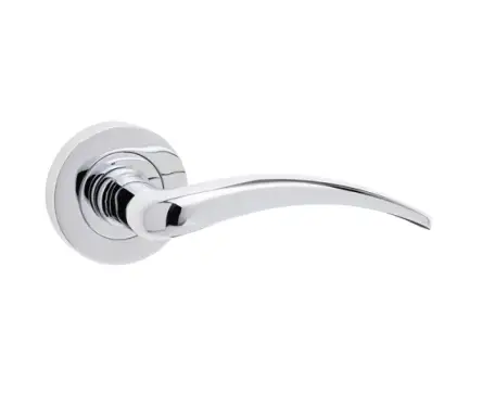Click Here To Enlarge This Photo Of JV420PC Frelan Hardware Jedo Gull Door Handles on Rose Polished Chrome