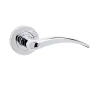 JV420PC Frelan Hardware Jedo Gull Door Handles on Rose Polished Chrome