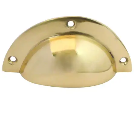 Click Here To Enlarge This Photo Of JV423PB Frelan Hardware Jedo Drawer Pulls 85mm Polished Brass