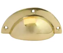 JV423PB Frelan Hardware Jedo Drawer Pulls 85mm Polished Brass