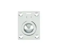 JV424APC Frelan Hardware Jedo Flush Ring Pull 38x50mm Polished Chrome