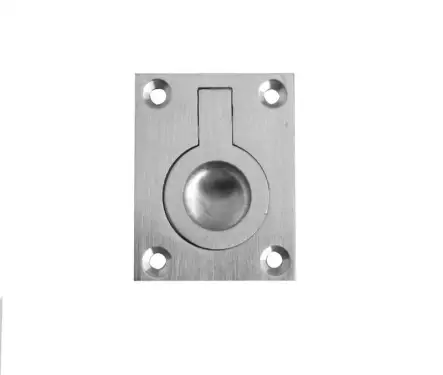 Click Here To Enlarge This Photo Of JV424ASC Frelan Hardware Jedo Flush Ring Pull 38x50mm Satin Chrome