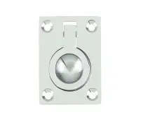 JV424BPC Frelan Hardware Jedo Flush Ring Pull 50x63mm Polished Chrome