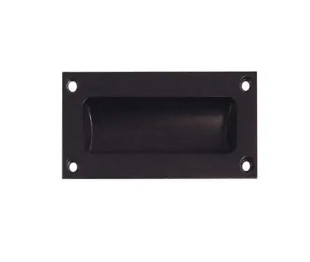 Click Here To Enlarge This Photo Of JV428ABL Frelan Hardware Jedo Face Fix Flush Pull 89mm x 42mm Matt Black