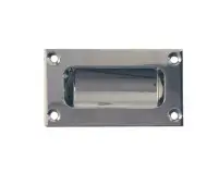 JV428APC Frelan Hardware Jedo Face Fix Flush Pull 89mm x 42mm Polished Chrome