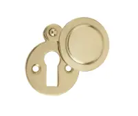 JV42PB Frelan Hardware Jedo Round Covered Escutcheon 32mm Polished Brass