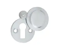 JV42SC Frelan Hardware Jedo Round Covered Escutcheon 32mm Satin Chrome