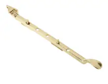 JV44BPB Frelan Hardware Jedo Victorian Casement Stay 300mm Polished Brass