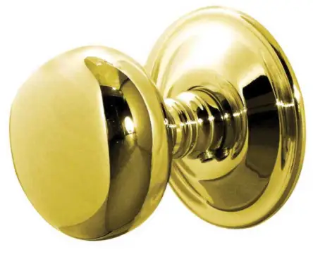 Click Here To Enlarge This Photo Of JV46PB Frelan Hardware Jedo Mushroom Mortice Door Knobs 62mm Diameter Polished Brass