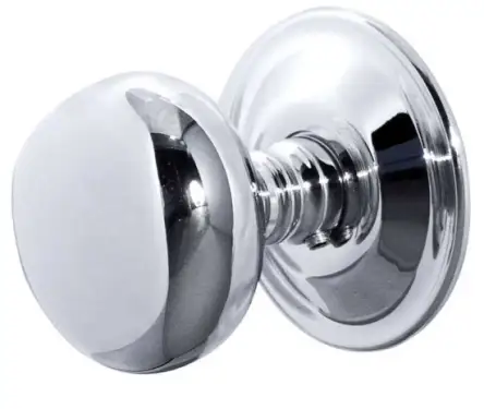 Click Here To Enlarge This Photo Of JV46PC Frelan Hardware Jedo Mushroom Mortice Door Knobs 62mm Diameter Polished Chrome