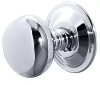 JV46PC Frelan Hardware Jedo Mushroom Mortice Door Knobs 62mm Diameter Polished Chrome