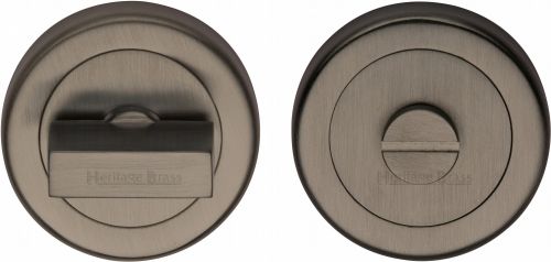 Click Here To Enlarge This Photo Of V4035-MB Heritage Brass Thumbturn & Emergency Release Matt Bronze Finish