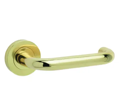 Click Here To Enlarge This Photo Of JV502PB Frelan Hardware Jedo Thame Door Handles on Rose Polished Brass
