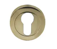 JV503EPVD Frelan Hardware Jedo Polished Brass Euro Profile Escutcheon