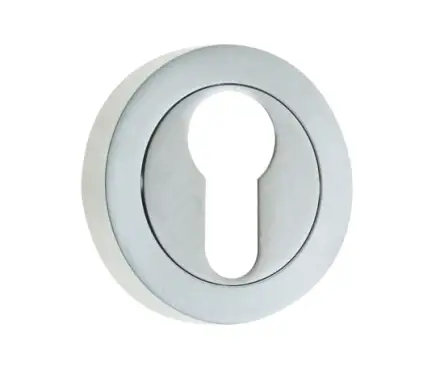 Click Here To Enlarge This Photo Of JV503ESC Frelan Hardware Jedo Satin Chrome Euro Profile Escutcheon