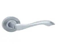 JV509SC Frelan Hardware Jedo Gamma Door Handles on Rose Satin Chrome