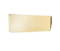 JV53CPB Frelan Hardware Jedo Plain Inner Letter Tidy 400mm x 126mm Polished Brass