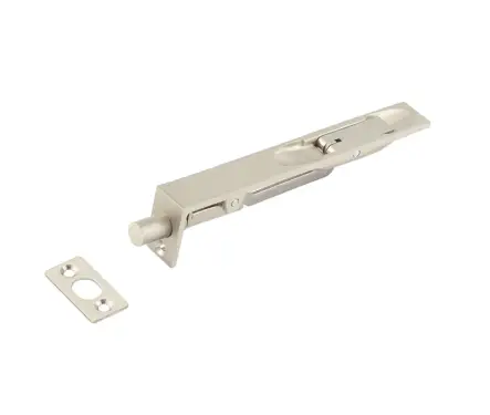 Click Here To Enlarge This Photo Of JV5640BSN Frelan Hardware Jedo Brass Lever Action Flush Bolt 150mm x 19mm Satin Nickel