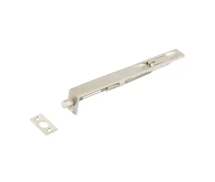 Click Here To Enlarge This Photo Of JV5640CSN Frelan Hardware Jedo Brass Lever Action Flush Bolt 200mm x 19mm Satin Nickel