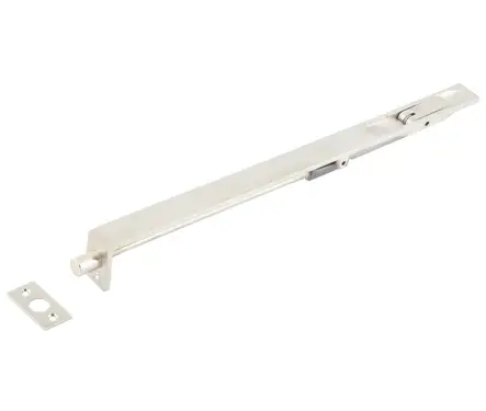 Click Here To Enlarge This Photo Of JV5640ESN Frelan Hardware Jedo Brass Lever Action Flush Bolt 305mm x 20mm Satin Nickel