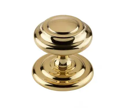 Click Here To Enlarge This Photo Of JV57PB Frelan Hardware Jedo Sloane Centre Door Knob 102mm Polished Brass