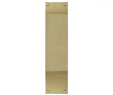 Click Here To Enlarge This Photo Of JV58PB Frelan Hardware Jedo Plain Finger Plate 305mm x 75mm Polished Brass