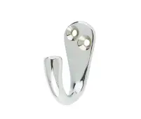 JV61PC Frelan Hardware Jedo Single Robe Hook 44mm Polished Chrome