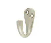 JV61SC Frelan Hardware Jedo Single Robe Hook 44mm Satin Chrome