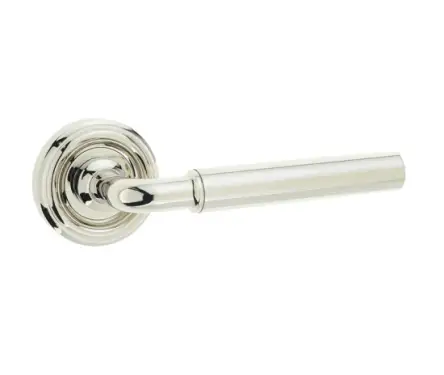 Click Here To Enlarge This Photo Of JV650PN Frelan Hardware Jedo Elise Door Handles on Rose Polished Nickel