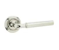 JV650PN Frelan Hardware Jedo Elise Door Handles on Rose Polished Nickel