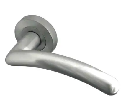 Click Here To Enlarge This Photo Of JV710SC Frelan Hardware Jedo Mailand Door Handles on Rose Satin Chrome
