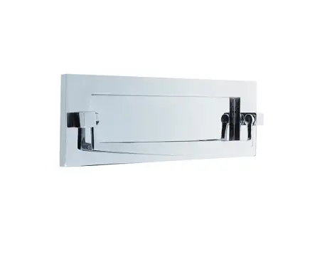 Click Here To Enlarge This Photo Of JV80PC Frelan Hardware Jedo Postal Knocker 250mm x 76mm (225mm centers) Polished Chrome
